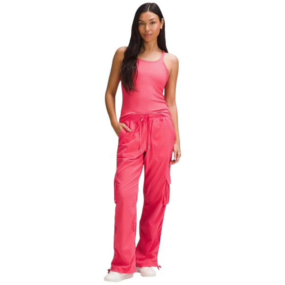 LULULEMON Dance Studio Relaxed-Fit Mid-Rise Cargo Pant Glaze Pink Medium - Picture 2 of 9